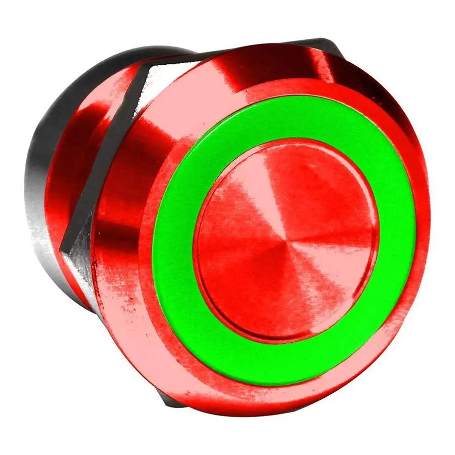 ARCOLECTRIC (BULGIN LIMITED) CAPACITIVE SW, DPDT, 0.01A, 12V, GRN/RED, MC25LCRGR