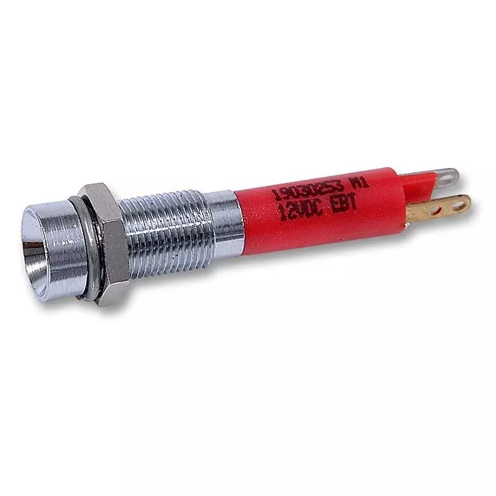 CML INNOVATIVE TECHNOLOGIES LED INDICATOR, 12V, HE-RED, 19030253