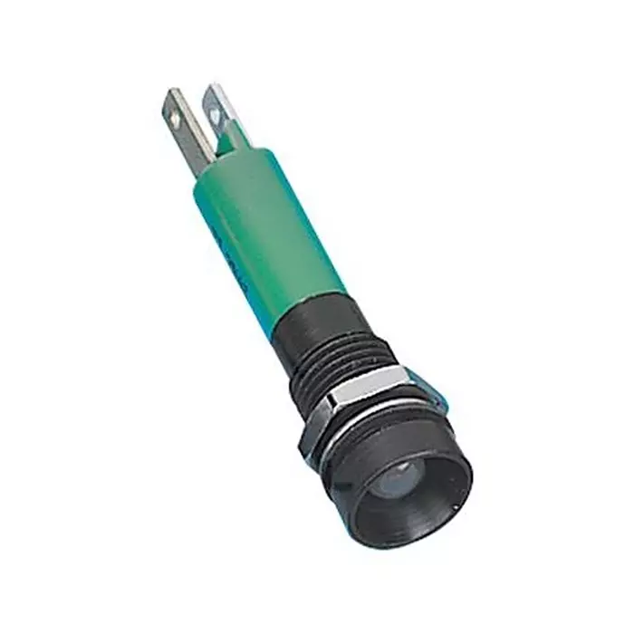 CML INNOVATIVE TECHNOLOGIES LED, M8, 24VDC, BLK CHROME, GREEN, 190B1351
