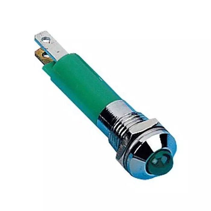 CML INNOVATIVE TECHNOLOGIES PANEL MOUNT INDICATOR, LED, 8MM, GREEN, 24V, 19080355