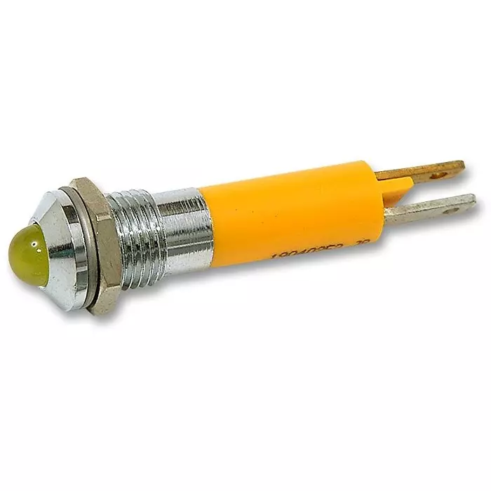 CML INNOVATIVE TECHNOLOGIES LED INDICATOR, 24V, YELLOW, 19020352