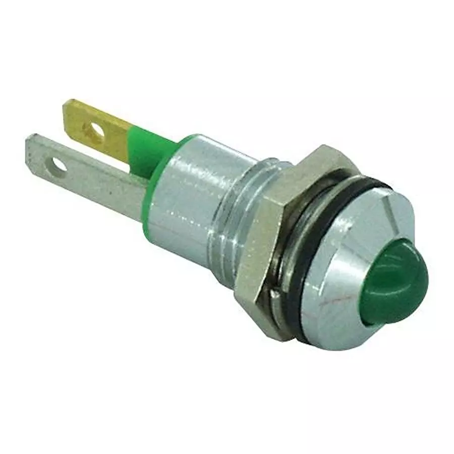 CML INNOVATIVE TECHNOLOGIES LED INDICATOR, 8MM, 24V, GREEN, 190403Z1