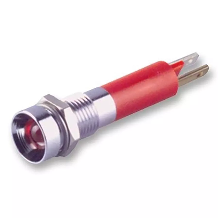 CML INNOVATIVE TECHNOLOGIES LED INDICATOR, 8MM, 24V, RED, 190503Z3