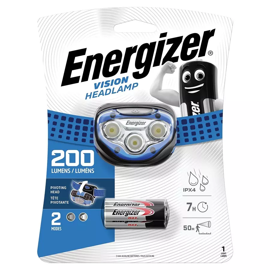 Energizer Head Light, 100Lm, 30M, 3 X Aaa Bat, HDA321