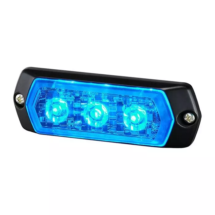 PATLITE (U.S.A.) Warning Light, Blue, 24Vdc, 6W, LPT-1M1-B