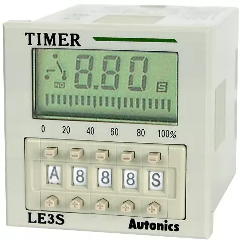 Autonics Digital Timer, 3-Digit, 200Msec, LE3S