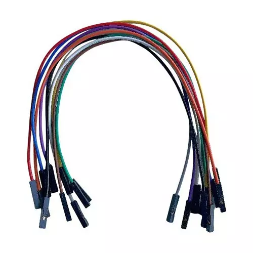TWIN INDUSTRIES Jumper Wires, Multi-Colored, 30Cm, 24Awg, TW-FF-30C (Pack of 10)