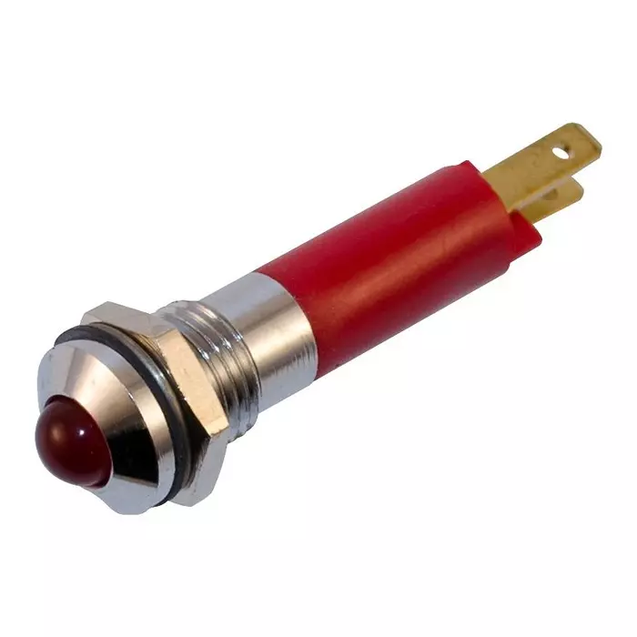 WAMCO Panel Mount Indicator, Led, 8Mm, Red, 24V, WL-19040353
