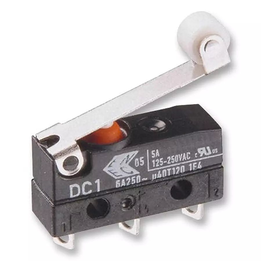 ZF Microswitch, Spdt, Med Roller Lever, DC1C-A1RC