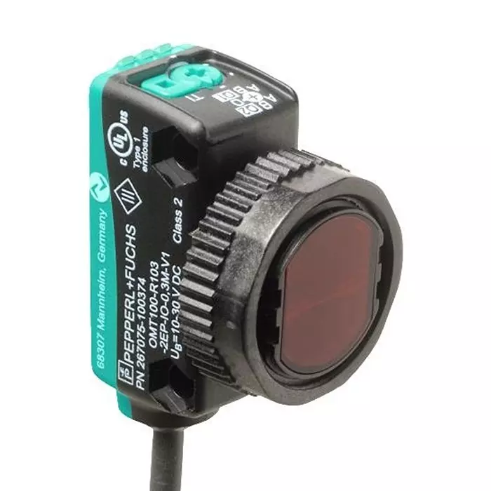 PEPPERL+FUCHS PA Sensor, Triangulation, M12, 120Mm, OQT120-R103-2EP-IO-0.3M-V1