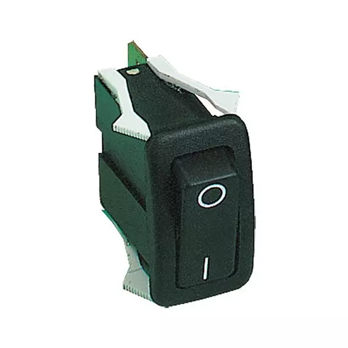 OTTO CONTROLS Rocker Switch, Spst, Black, I/O, K1ABAAAAAR