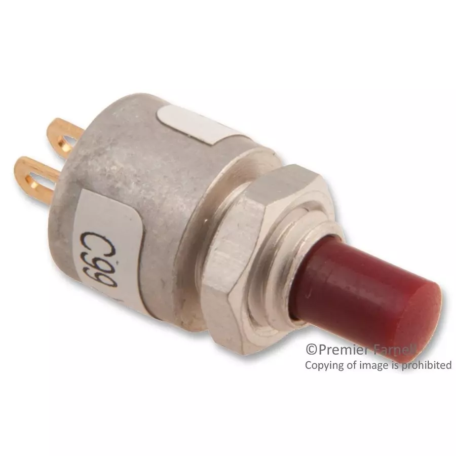 GRAYHILL SWITCH, PUSHBUTTON, SPST-NO, 500mA, 220V, 39-1.