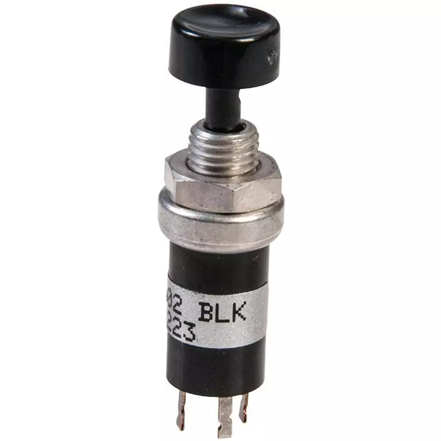 GRAYHILL SWITCH, PUSHBUTTON, SPDT, 250mA, 220V, 46-102 BLK..
