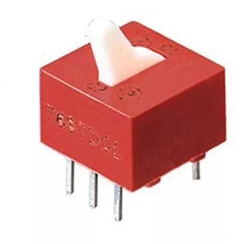 GRAYHILL SWITCH, DIP, 1 POSITION, DPDT, RAISED ROCKER, 76SD01ST