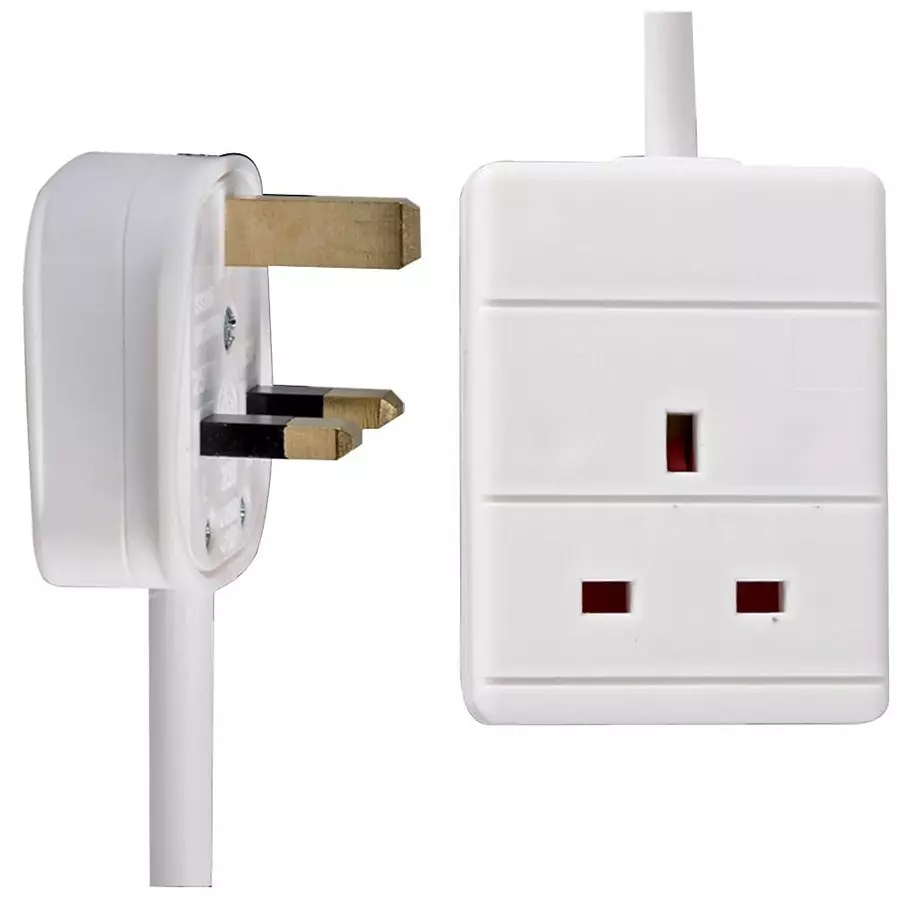 PRO ELEC EXTENSION LEAD, 1WAY, 2M, 9128-2M