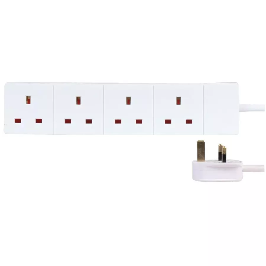 PRO ELEC EXTENSION LEAD, 4WAY, 5M, 13A, UK, 9988-5M