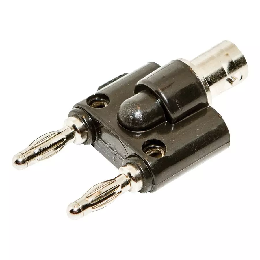 MUELLER ELECTRIC ADAPTER, 4MM BANANA 2P PLUG-BNC 1P JACK, BU-P1269.