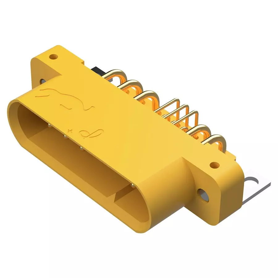POSITRONIC RECT PWR CONN, R/A PLUG, 19POS, THT, GFSH109M47B/AA