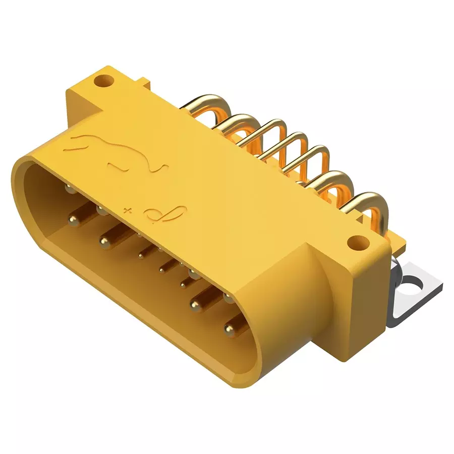 POSITRONIC RECT PWR CONN, R/A PLUG, 17POS, THT, GFSH89M4B/AA