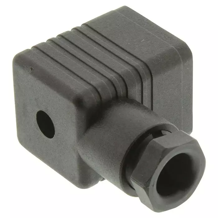 HIRSCHMANN CIR DIN VALVE CONN, R/A, 3P+PE, 16A/250V, GDM 3009 J BLACK