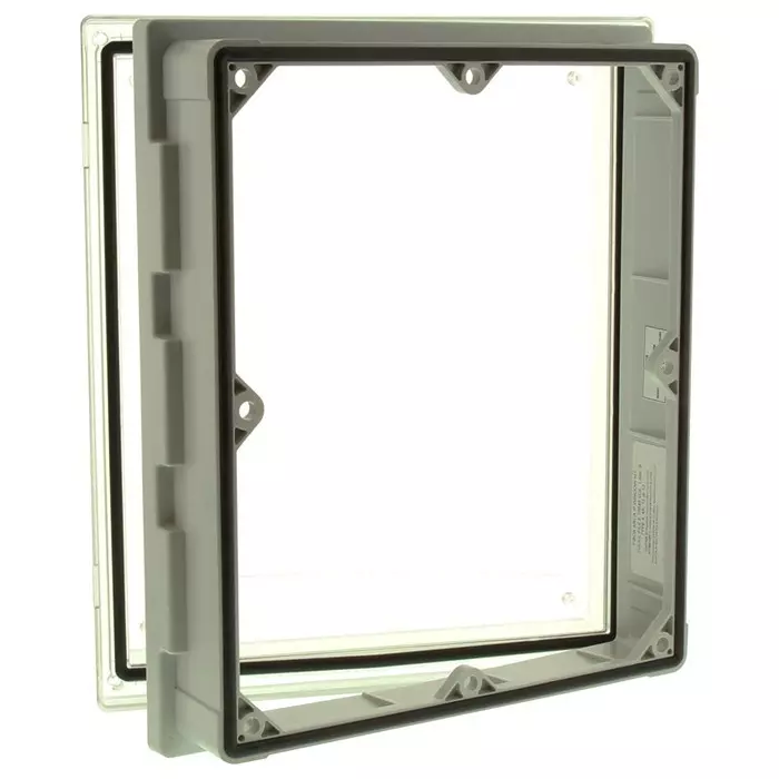 FIBOX INSPECTION WINDOW, PC, 12" X 10", GREY, AR IPW 1210 SC T