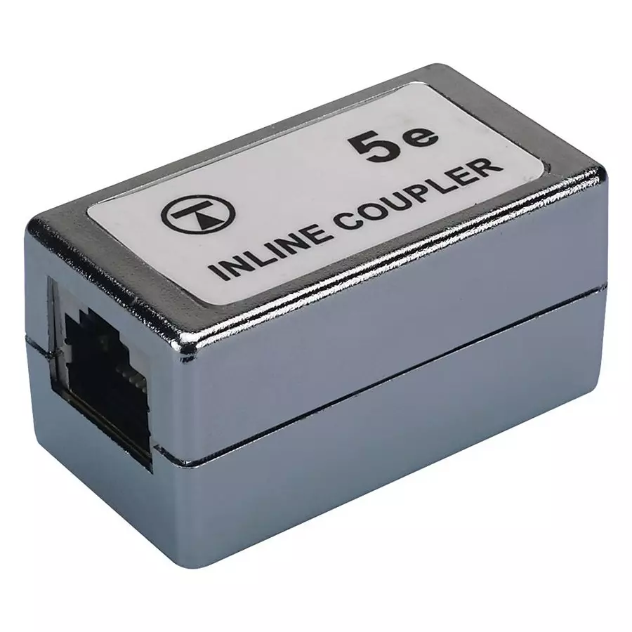 TUK INLINE COUPLER, RJ45, JACK, 8P8C, CAT5E, FACSM