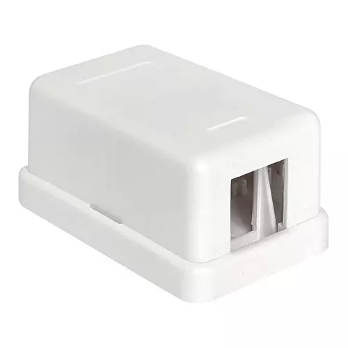 TUK KEYSTONE HOUSING, 1PORT, ABS, WHT, KH1