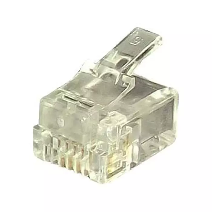 TUK CONN, RJ12 PLUG, 6P6C, 1 PORT, CABLE, PXSPDY12#10 (Pack of 10)