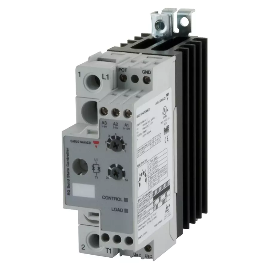 CARLO GAVAZZI SOLID STATE CONTACTOR, 85-265VAC, 30A, RGC1P23V30ED