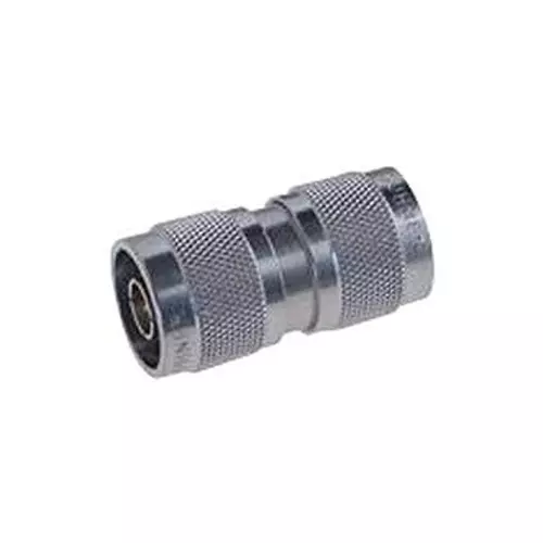 HUBER+SUHNER RF COAX ADAPTER, N PLUG-PLUG, 50 OHM, 32"N-50-0-1/133"NE