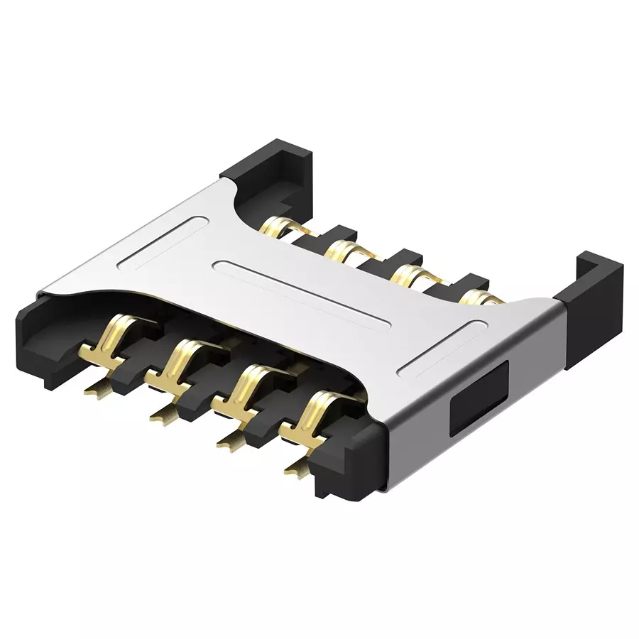 GCT CONNECTOR, MICRO SIM, 6POS, SMT, SIM7050-6-0-00-A