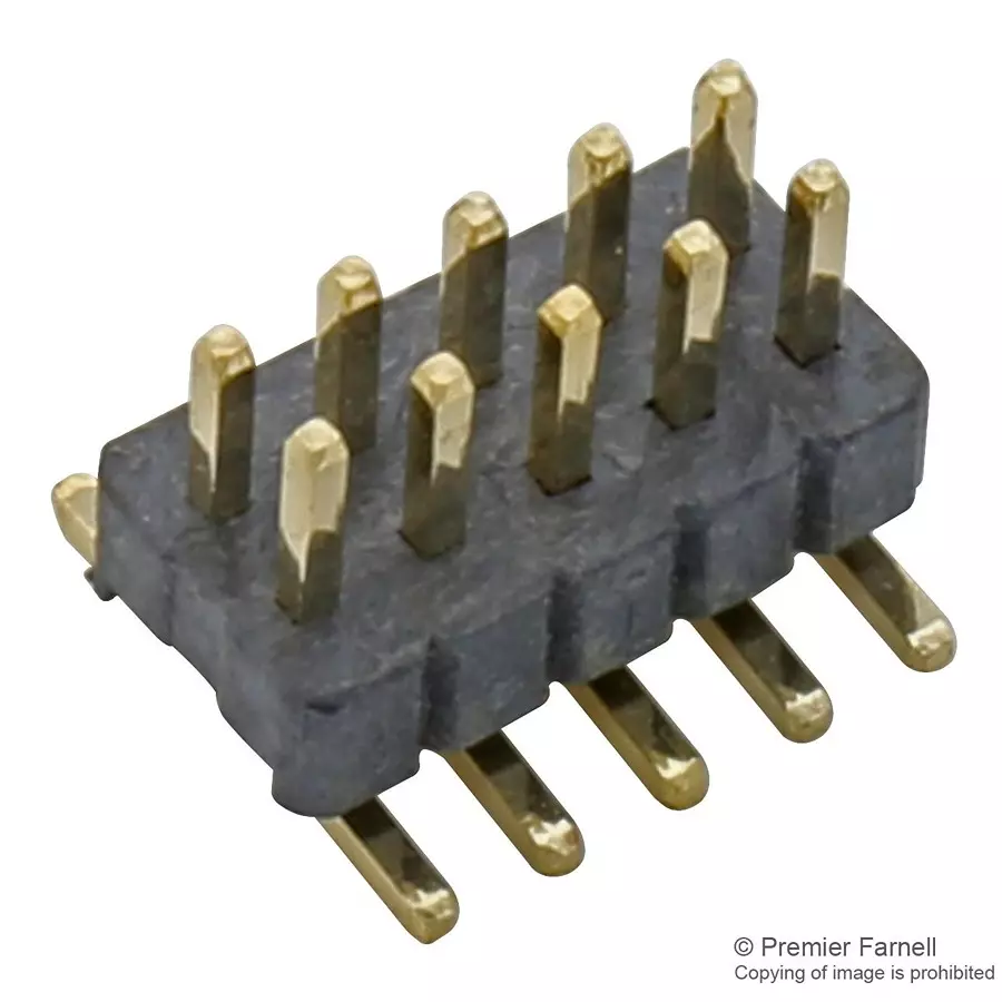 GCT CONNECTOR, HEADER, 10POS, 2ROW, 1.27MM, BD095-10A-A0-0200-0070-0570-LG (Pack of 10)