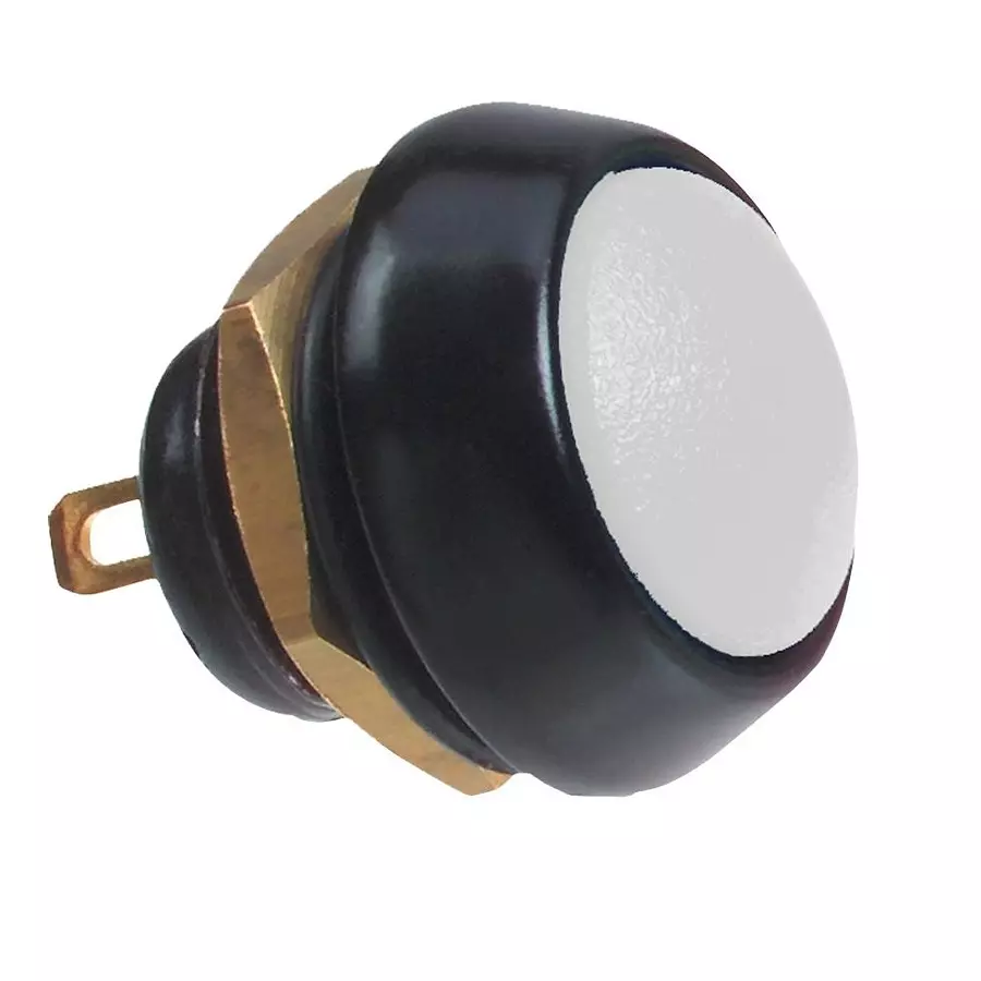 ITW SWITCHES SWITCH, SPNO, ROUND, WHITE, 59-114