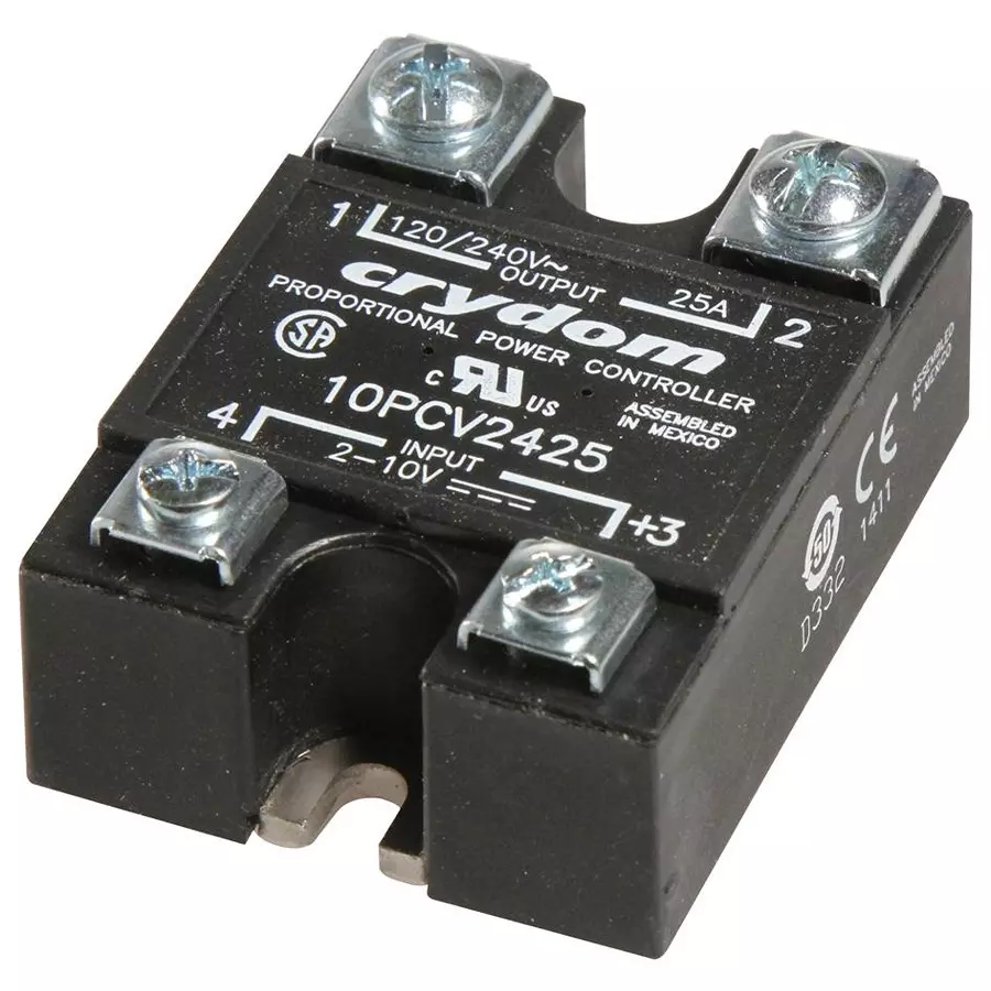 SENSATA/CRYDOM SSR, 240VAC/25A 2-10VDC, 10PCV2425