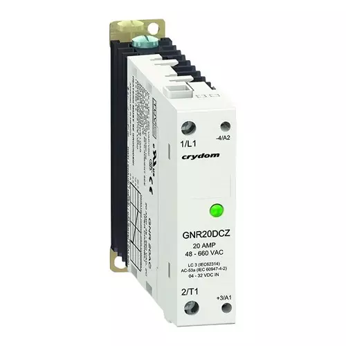 SENSATA/CRYDOM SSR, 22.5, 600VAC/20A, 4-32VDC IN, ZC, GNR20DCZ