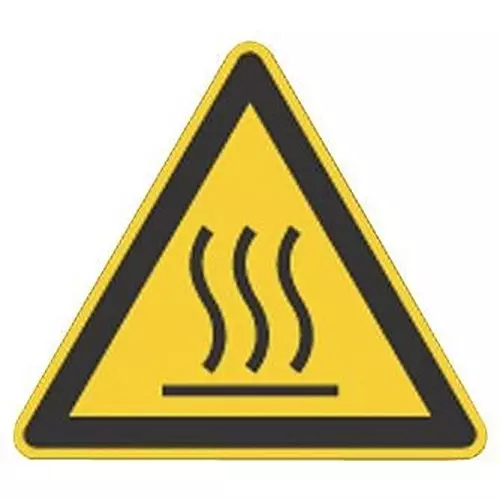 BRADY SIGN, WARNING, HOT SURFACE CARD OF 7, 250245FR (Pack of 7)