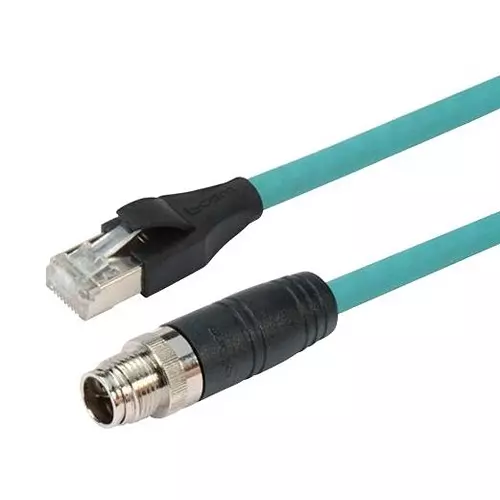 L-COM SENSOR CORD, M12 8POS-RJ45 PLUG, 6.6FT, TRG610-T6T-2M