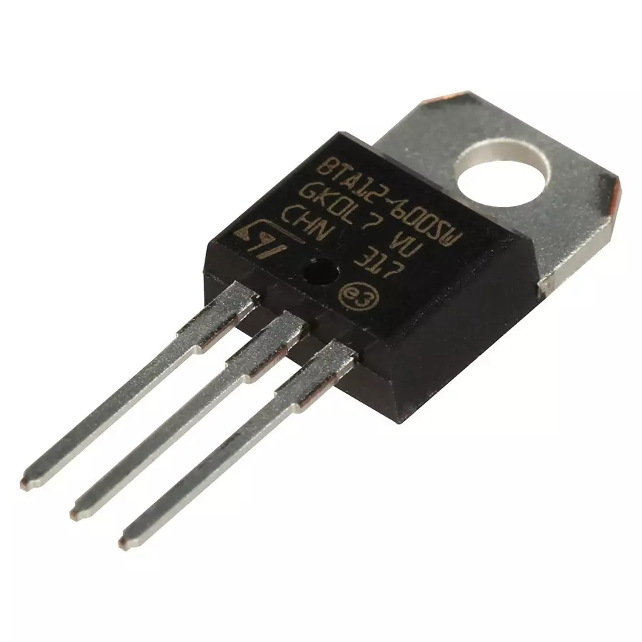 Stmicroelectronics Triac, 12A, 600V, To-220Ab, Bta12-600Swrg