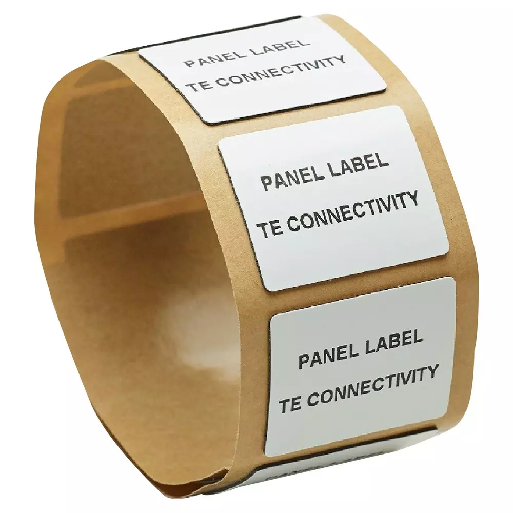 TE CONNECTIVITY 2323557-1 - Label, Polyester, White, 25Mm X 50Mm, Pl-050025-1-9 (Pack of 1000)