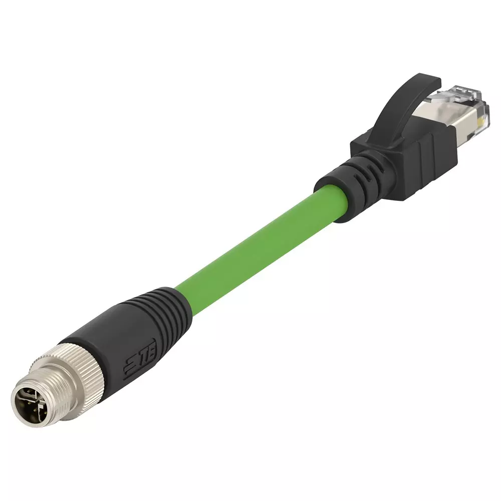 TE CONNECTIVITY Sensor Cord, 8P M12 Plug-Rj45 Plug, 5M, Tcx38725102-005.