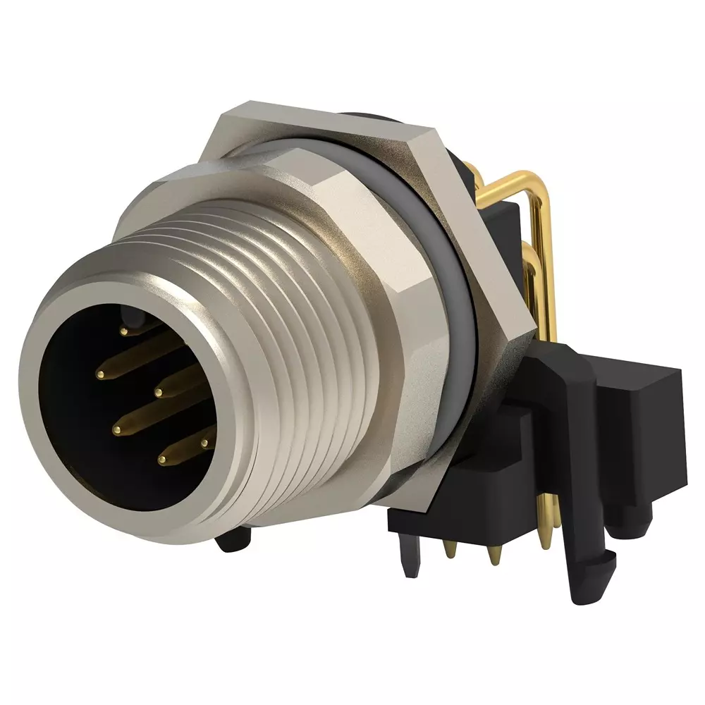 TE CONNECTIVITY Sensor Connector, 8Pos, Male, Panel, T4144035081-000.