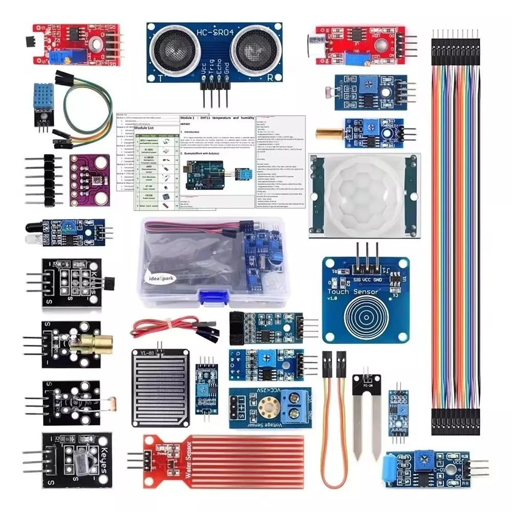 amiciSense 22-in-1 Sensor Module Kit with Comprehensive Starter Set for Raspberry Pi and IoT Project