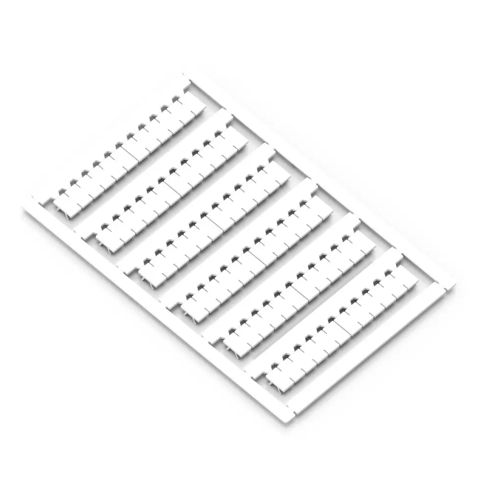 Connectwell Marker Card 6 mm Pitch Length with 72 Tags, White