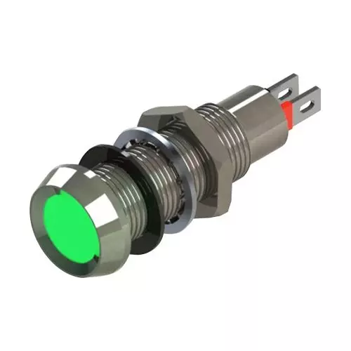 MARL Panel Indicator, Green, 8.1mm, 28VDC, 508-532-23