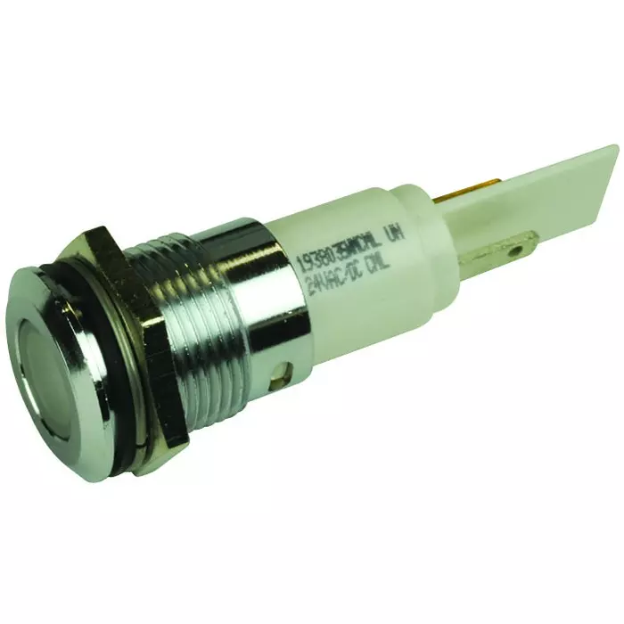 VCC Panel Mount Indicator, Led, 16mm, White, 24V, 1938035WM
