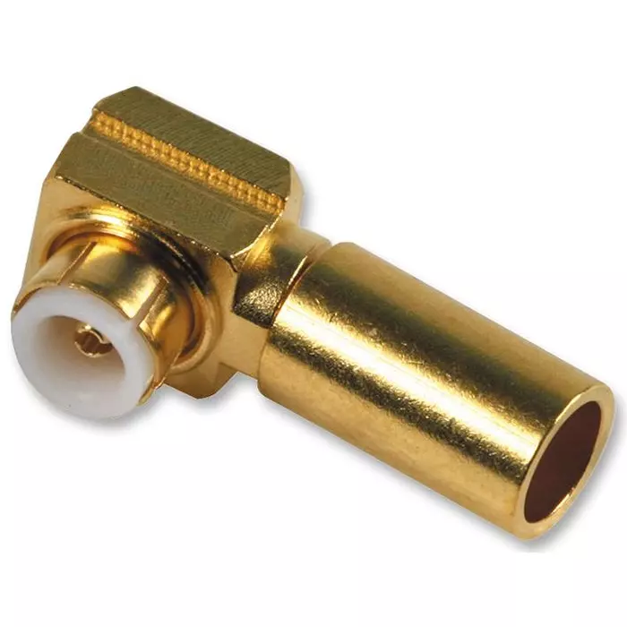 HUBER+SUHNER Rf Coaxial, mmbx, R/A Plug, 50Ohm., 16"mmBX-50-2-1/111"NE