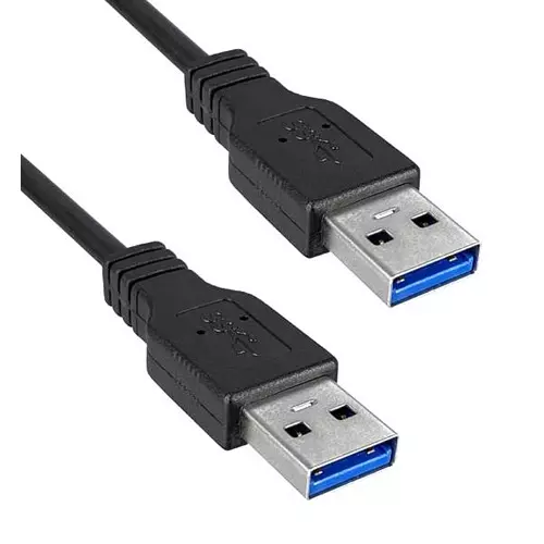 QUALTEK ELECTRONICS Usb Cable, 3.0 A Plug-Plug, 2M, Blk, 3023013-02M