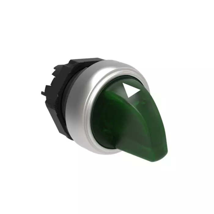 Lovato LPCSL13 Series 3 Position Selector Switch Head, 22 mm Cutout, Green Handle, LPCSL1303