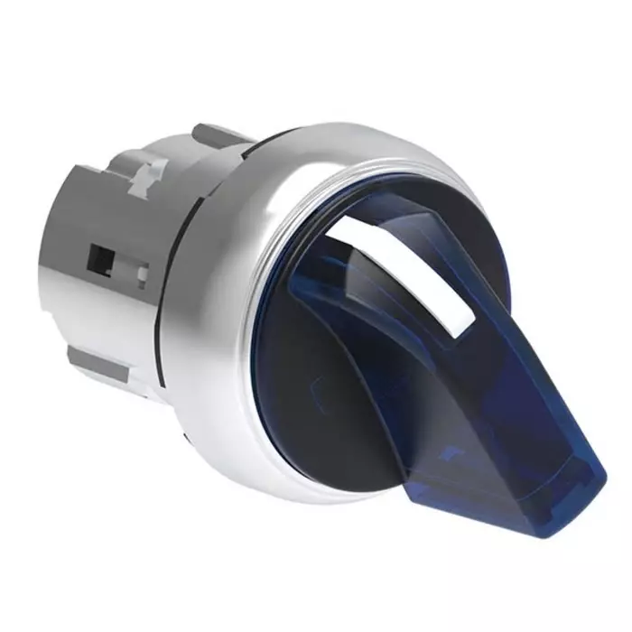 Lovato LPSSL12 Series 2 Position Selector Switch Head, 22 mm Cutout, Blue Handle, LPSSL1206