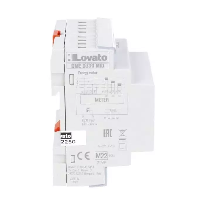 Lovato 3 Phase LCD Energy Meter, Type Electronic, DMED330MID